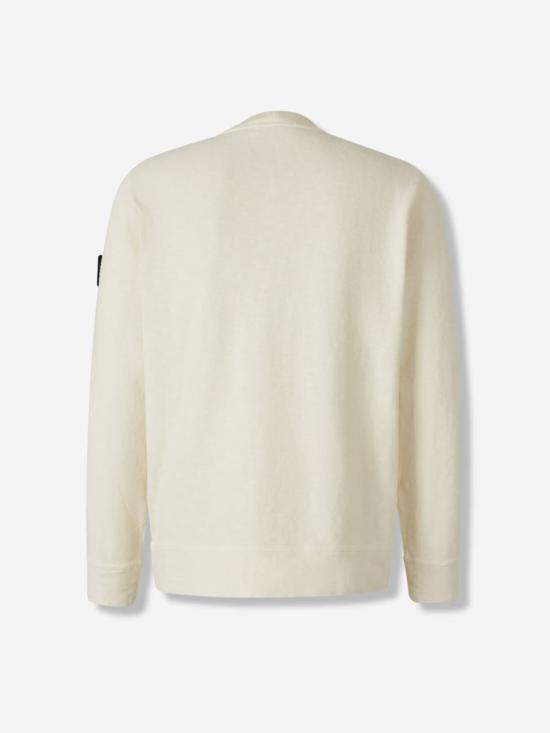 25FW 스톤 아일랜드 바니스 브러쉬드 헤비 코튼 저지 레귤러 핏 크루넥 스웨트셔츠 K2S156100053S0238 V0093IVORY WHITE - STONE ISLAND