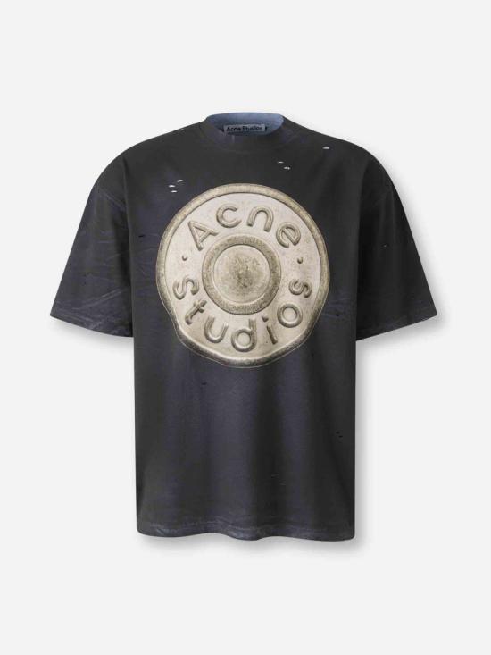 25FW 아크네 스튜디오 긴팔 셔츠 FN UX TSHI000152 900BLACK Grey