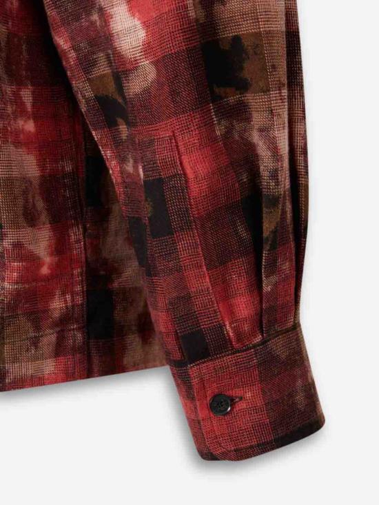 25FW 팜앤젤스 긴팔 셔츠 PMGE043F25FAB001 4525BLUE RED - PALM ANGELS