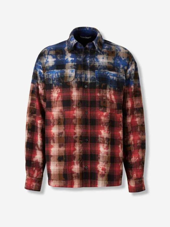 25FW 팜앤젤스 긴팔 셔츠 PMGE043F25FAB001 4525BLUE RED