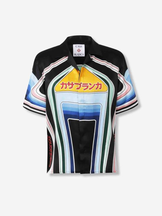 25FW 카사블랑카 긴팔 셔츠 MPF25SH003 06GRAPHIC MOUNTAIN Multicolor