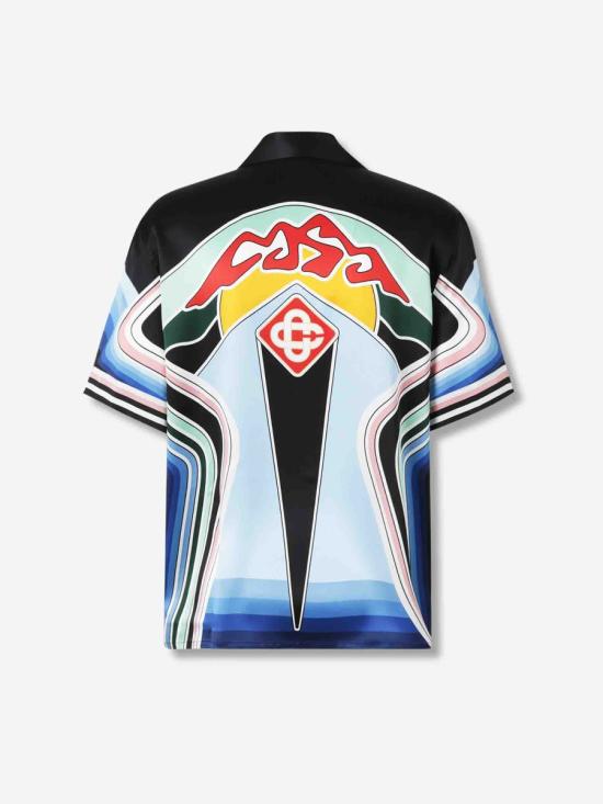 25FW 카사블랑카 긴팔 셔츠 MPF25SH003 06GRAPHIC MOUNTAIN Multicolor - CASABLANCA