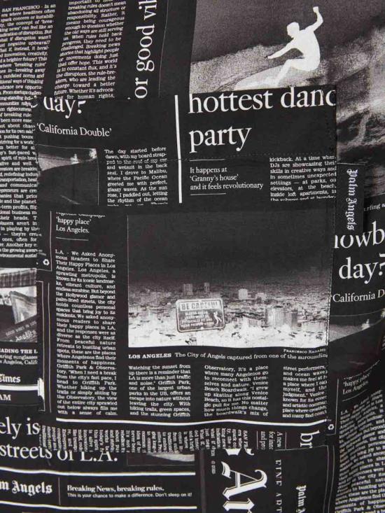 25FW 팜앤젤스 긴팔 셔츠 PMGG00DF25FAB005 1003BLACK OFF WHITE Black - PALM ANGELS