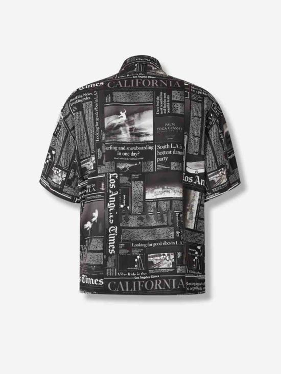 25FW 팜앤젤스 긴팔 셔츠 PMGG00DF25FAB005 1003BLACK OFF WHITE Black - PALM ANGELS