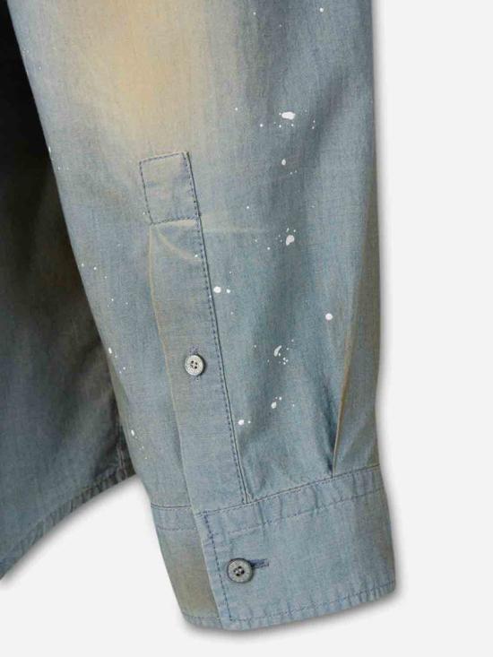 25FW 아크네 스튜디오 긴팔 셔츠 FN MN SHIR000870 228LIGHT BLUE LIGHT DENIM BLUE - ACNE STUDIOS