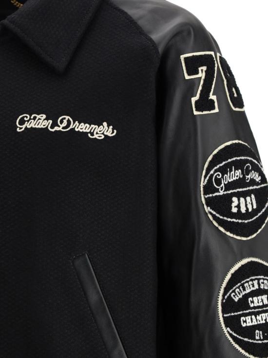 26SS 골든구스 봄버 자켓 GMP01296P000940 90194 Black - GOLDEN GOOSE