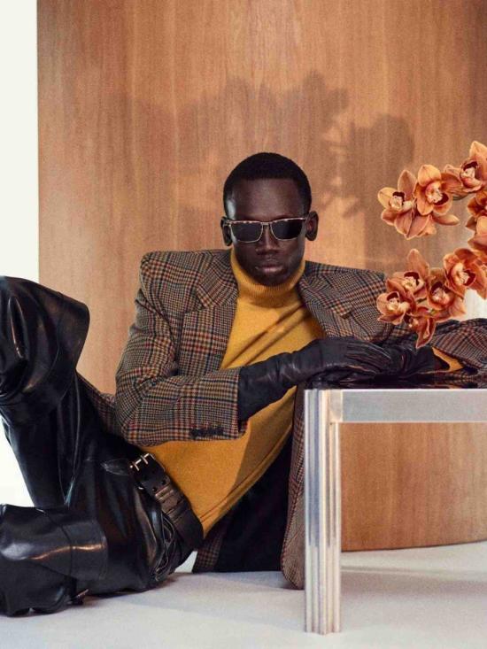 25FW 생로랑 안경 843043Y9969 8003GOLD GOLD BLUE - SAINT LAURENT