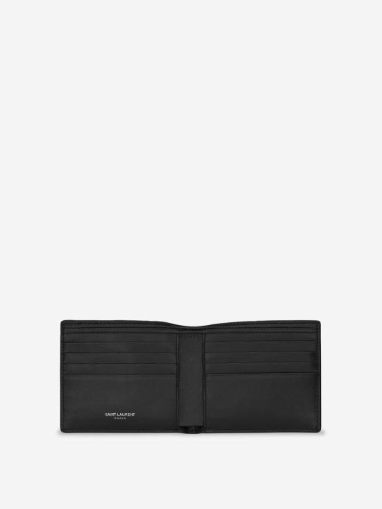 25FW 생로랑 모노그램 반지갑  4532760SX0E 1000NERO Black - SAINT LAURENT