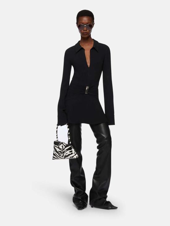 25FW 디 아티코 숏 원피스 251WCA00449ACC001AA 100Black - THE ATTICO