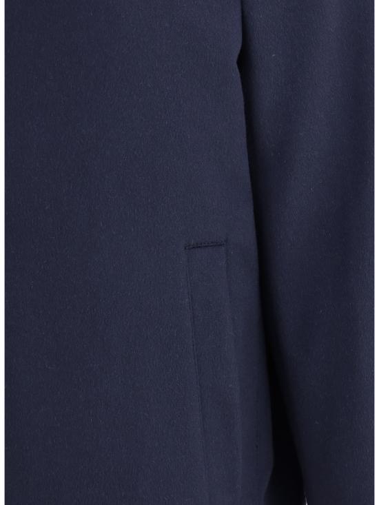 25FW 브루넬로 쿠치넬리 캐시미어 플라넬 봄버 봄버 자켓 MV4216550 CU926 BLUE - BRUNELLO CUCINELLI