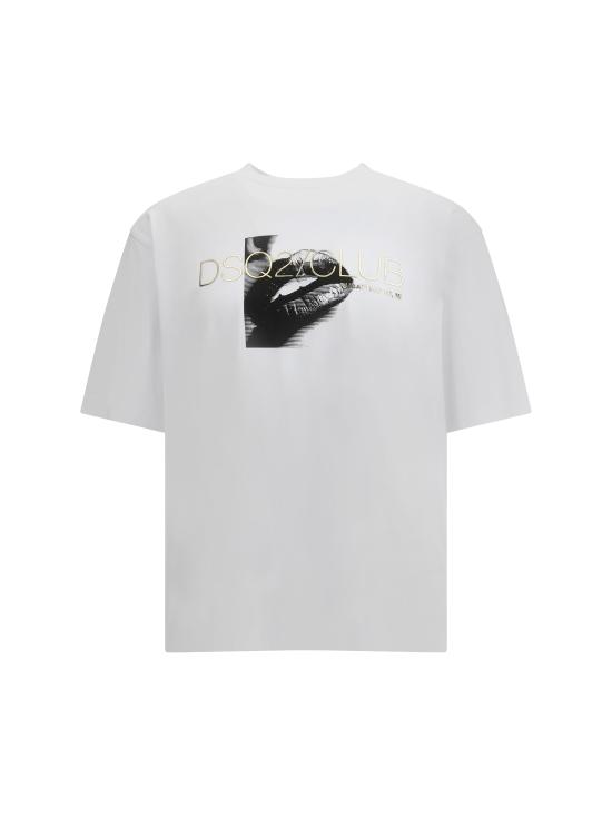 25FW 디스퀘어드2 반팔 티셔츠 S71GD1588D20020 100 WHITE