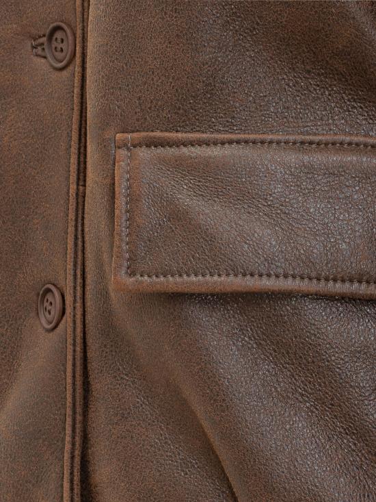 25FW 살바토레 산토로 가죽 자켓 W25SANTD49075D RUST BEIGE - SALVATORE SANTORO