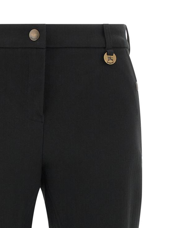 25FW 버버리 헤링본 스트레치 코튼 조드퍼 팬츠 8114845BLACK Black - BURBERRY