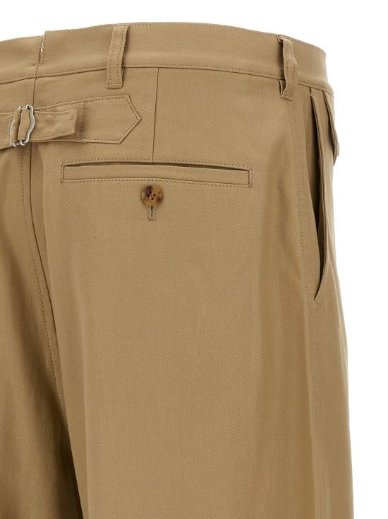 25FW 꼼데가르송 스트레이트 팬츠 HPP0042 Beige - COMME DES GARCONS