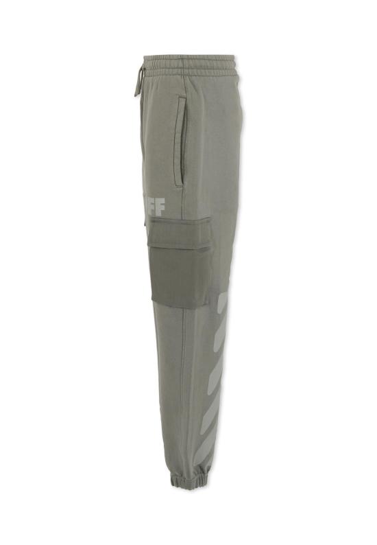 25FW [키즈] 오프화이트 트레이닝/조거 팬츠 OBCH00BF25FLE0010705 GREY - OFF WHITE