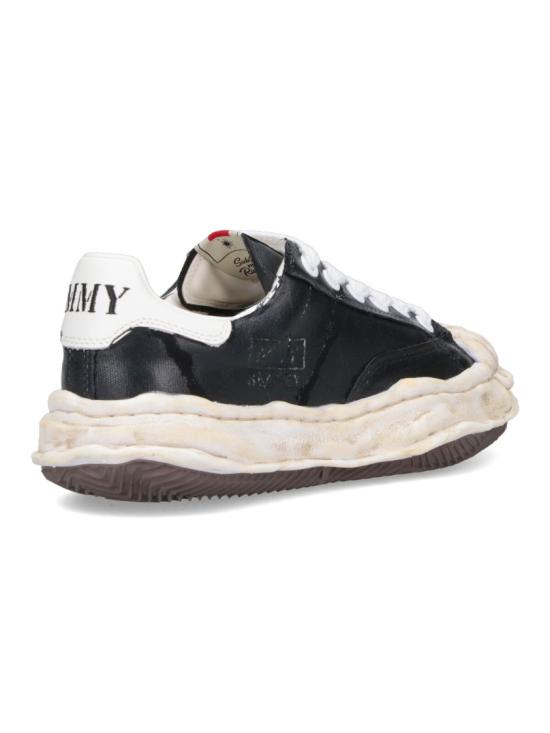 25FW 메종 미하라 야스히로 블레이키 OG솔 필름 디테일 캔버스 로우탑 스니커즈 A15FW727BLACK - MAISON MIHARA YASUHIRO