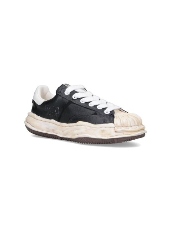 25FW 메종 미하라 야스히로 블레이키 OG솔 필름 디테일 캔버스 로우탑 스니커즈 A15FW727BLACK - MAISON MIHARA YASUHIRO