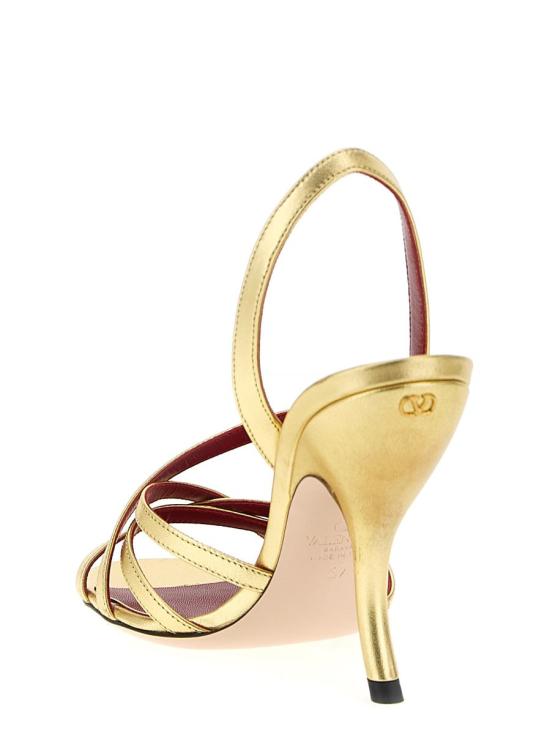 25FW 발렌티노 가라바니 힐/펌프스 W0S0NC6MNNI8M GOLD - VALENTINO GARAVANI