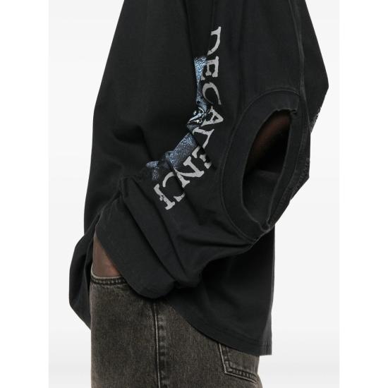 25FW 베트멍 탑 UCF76LS980B WASBK BLACK - VETEMENTS