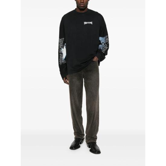 25FW 베트멍 탑 UCF76LS980B WASBK BLACK - VETEMENTS