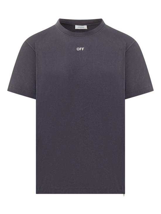 25FW 오프화이트 반팔 티셔츠 OMAA027F25JER008 4919 DARK SAPPHIRE