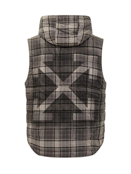 25FW 오프화이트 베스트 OMGA22BF25FAB001 0710 DARK GREY - OFF WHITE