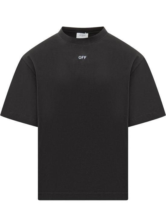 25FW 오프화이트 반팔 티셔츠 OMAA120F25JER00D 1041 BLACK CLOUDY