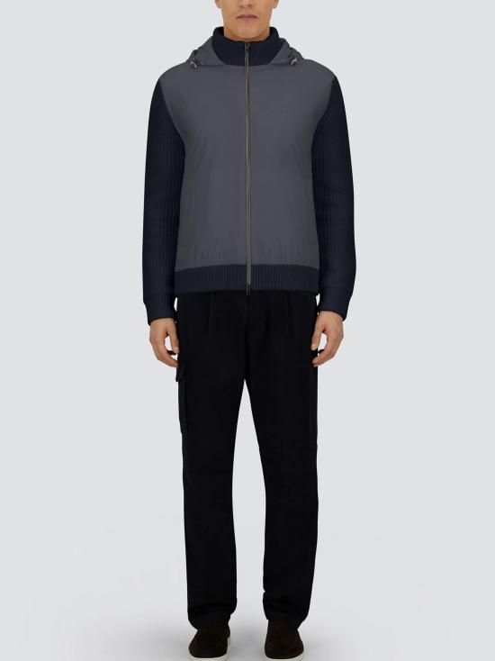 26FW 에르노 콘 카디드 울 G.5 & 포넨테 트래블 나일론 리조트 카디건  MC00048UR70146 9200 BLU - HERNO