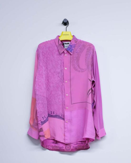  마리아노 긴팔 셔츠 마글리아노 오버다이드 실크 스카프 잉여 셔츠 - MAGLIANO