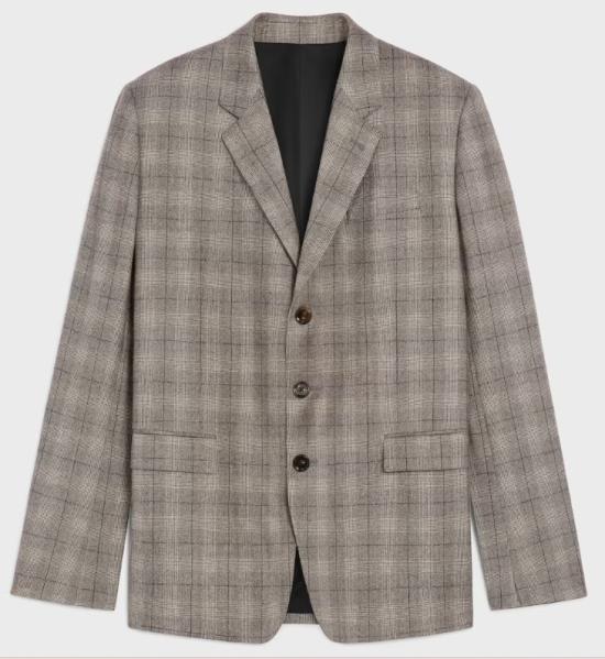 25FW 셀린느 수트 자켓 RV0WP445V 19IN EBENEIVOIRENOIR