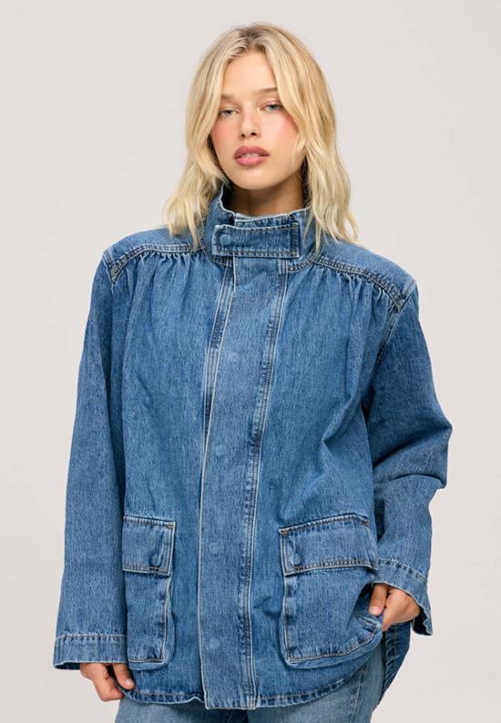  에티카 데님 자켓 ética Sonora 보헤미안 반 재킷 - ETICA