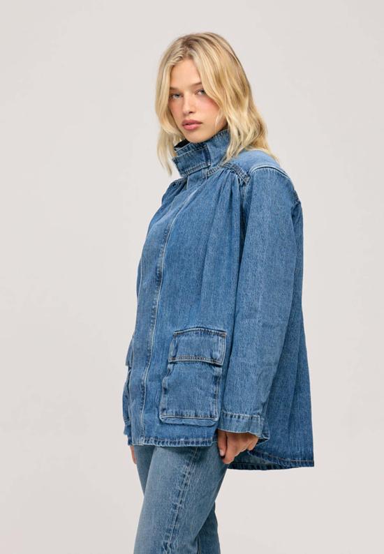  에티카 데님 자켓 ética Sonora 보헤미안 반 재킷 - ETICA