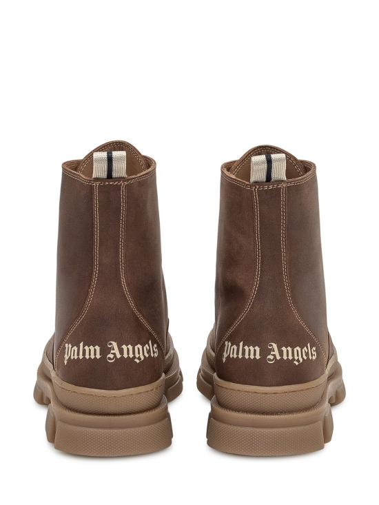 25FW [키즈] 팜앤젤스 미들 부츠 PBIE001F25LEA001 6003 BROWN OFF WHITE - PALM ANGELS