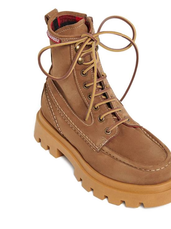 25FW [키즈] 디스퀘어드2 미들 부츠 81423 81526 Brown - DSQUARED2