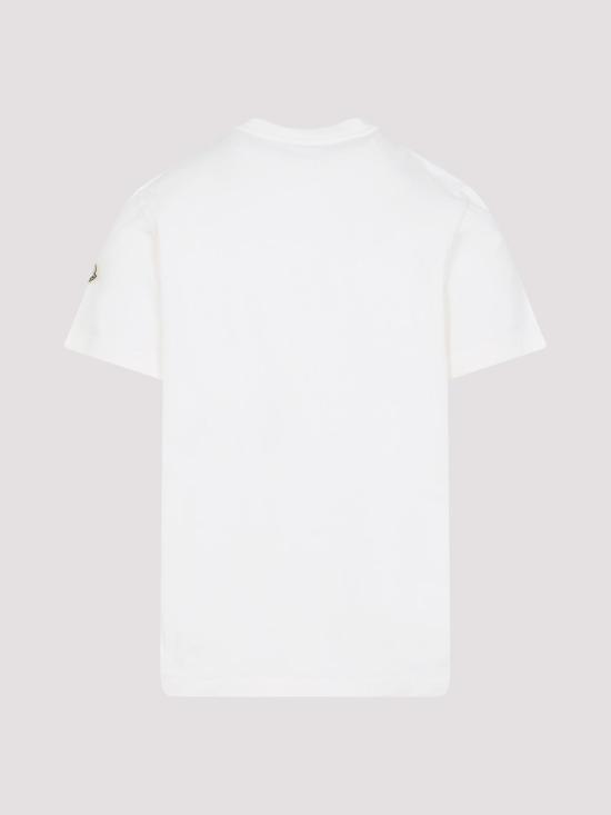  몽클레어 로고 코튼 티셔츠 K20918C0005789AZ9034 Beige - MONCLER