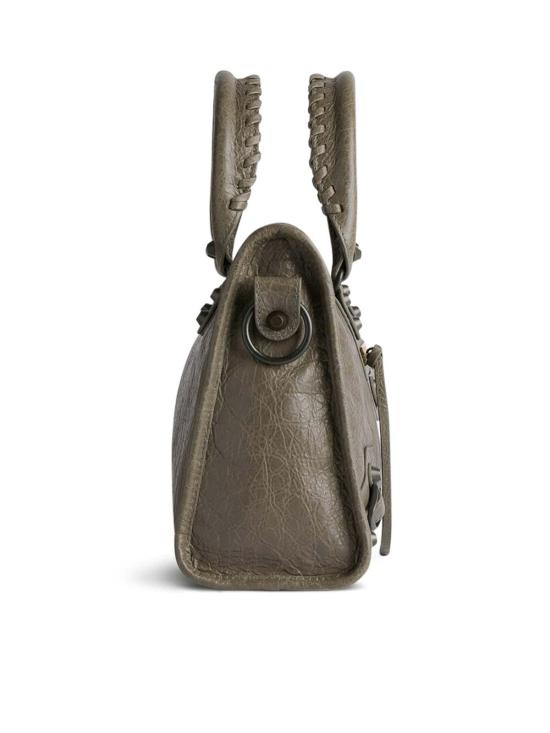 26SS 발렌시아가 르 시티 스몰 백 볼케닉 락 8114422ABEK3258 Dark Green - BALENCIAGA