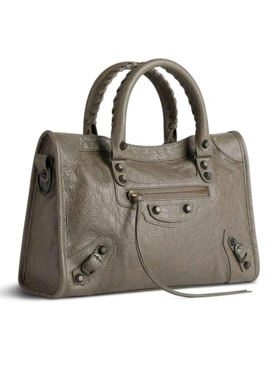 26SS 발렌시아가 르 시티 스몰 백 볼케닉 락 8114422ABEK3258 Dark Green - BALENCIAGA