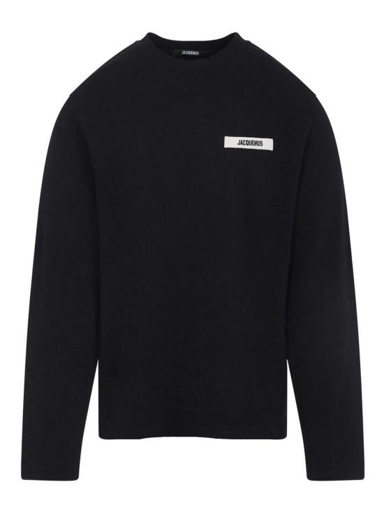  자크뮈스 그로그랭 로고 긴팔 티셔츠 TSM00570AJ00226990 Black