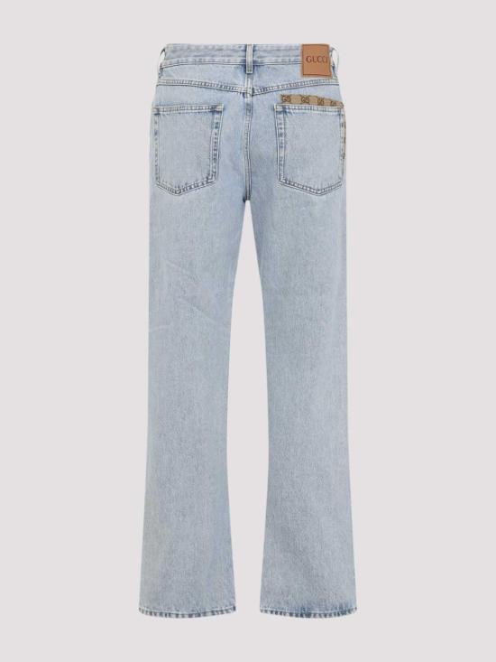  구찌 블루 데님 팬츠 835219XDDCY4452 Blue - GUCCI