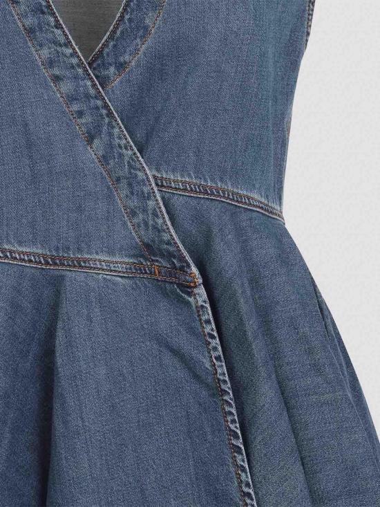  알라이아 데님 원피스 AA9R2682D004B505 Light Beige - ALAIA