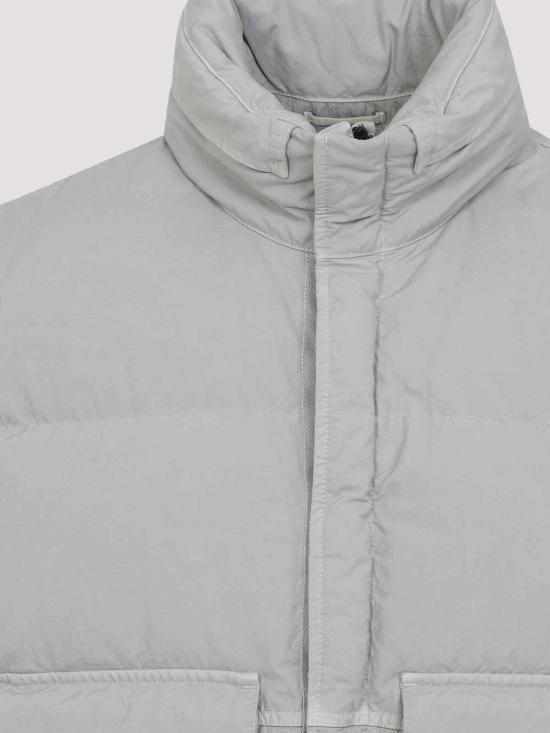  씨피 컴퍼니 에코 크롬 R 믹스드 후드 다운 질레 19CMVE028A006369M331 Grey - C.P. COMPANY