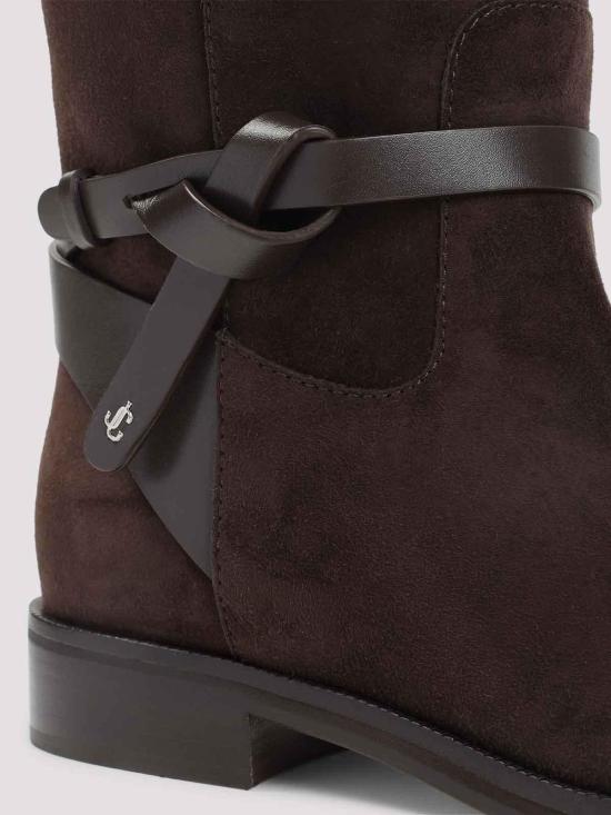  지미추 부츠 LAWTONKBFLATALRCHOCOLATE Brown - JIMMY CHOO