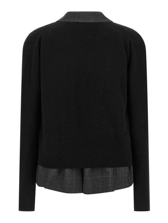  사카이 가디건 2508041001 Black - SACAI