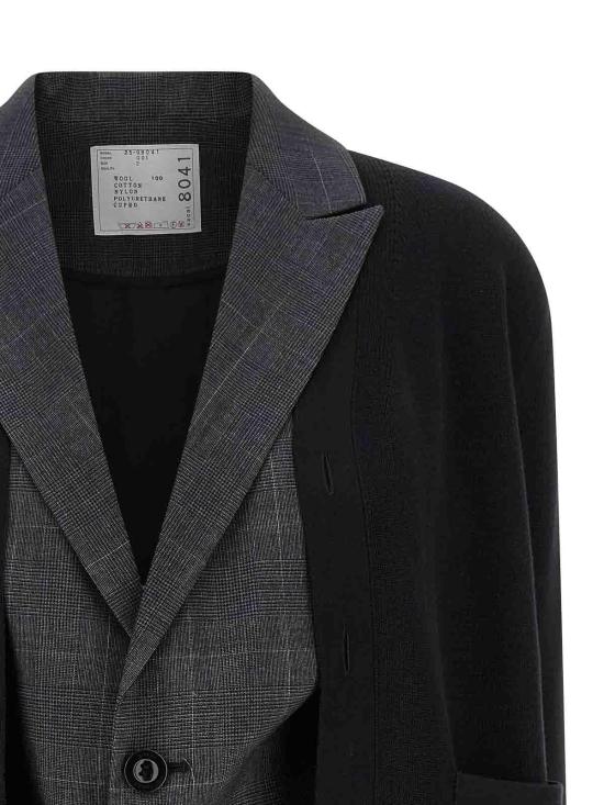  사카이 가디건 2508041001 Black - SACAI