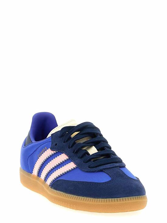 25FW 아디다스 삼바 OG 새틴 스웨이드 스니커즈 JS1317 Multicolour - ADIDAS