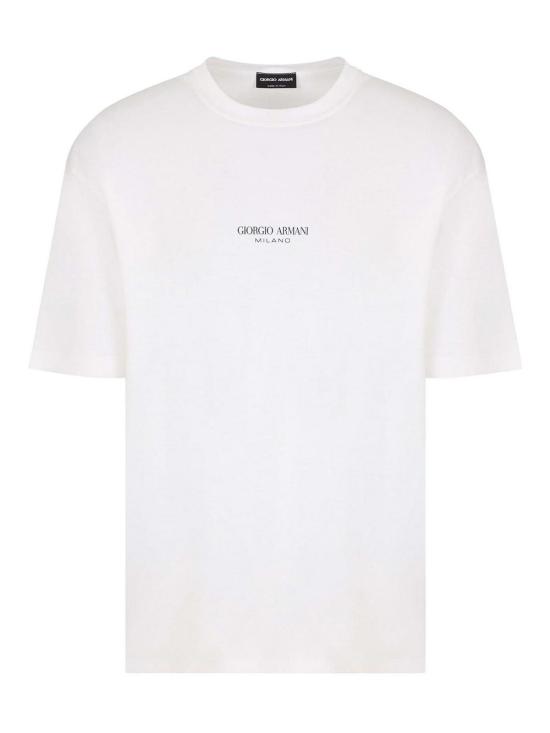 26SS 조르지오 아르마니 반팔 티셔츠 GM001085TE10629U0002 White