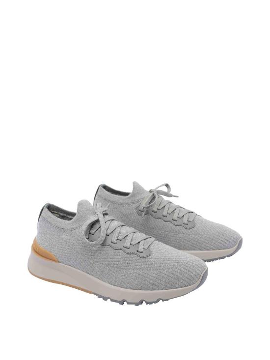 26FW 브루넬로 쿠치넬리 스니커즈 MZUWLBO253CYM46 Grey - BRUNELLO CUCINELLI