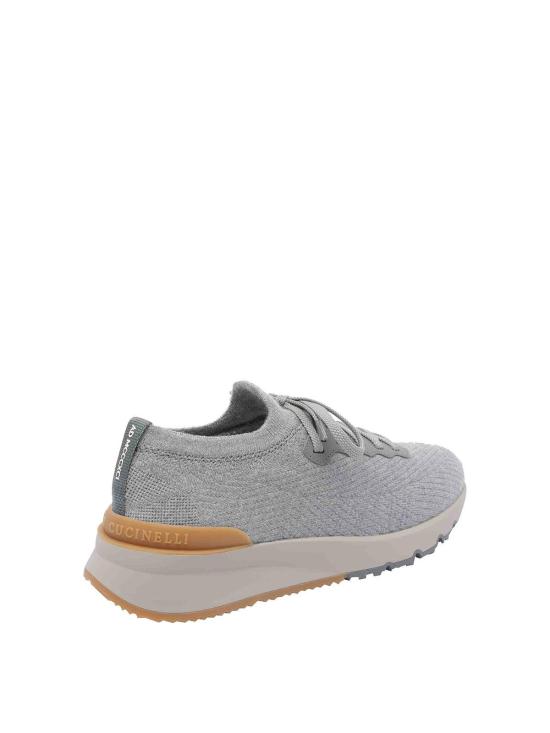 26FW 브루넬로 쿠치넬리 스니커즈 MZUWLBO253CYM46 Grey - BRUNELLO CUCINELLI