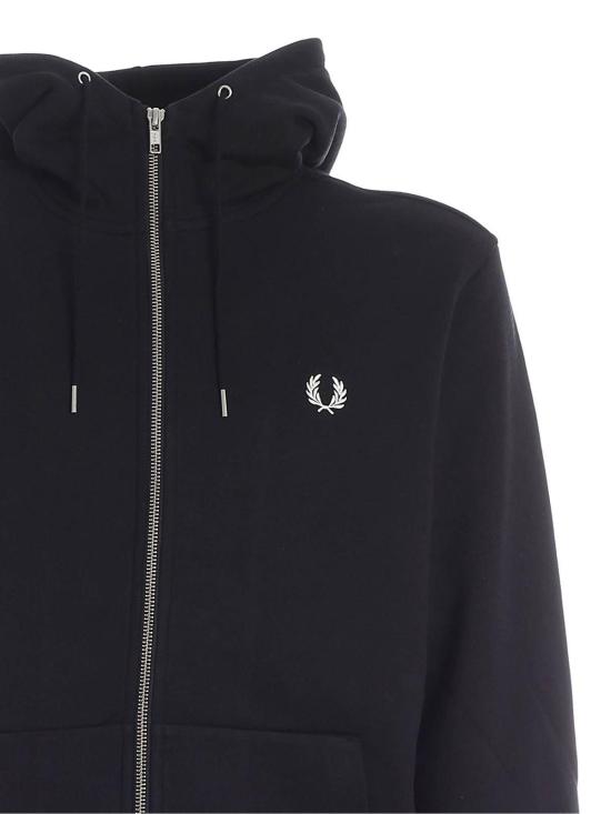 25FW 프레드페리 후드 티셔츠 J7536198 Black - FRED PERRY