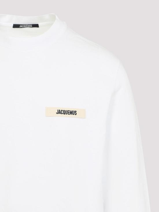  자크뮈스 그로그랭 로고 긴팔 티셔츠 TSM00570AJ00226100 White - JACQUEMUS